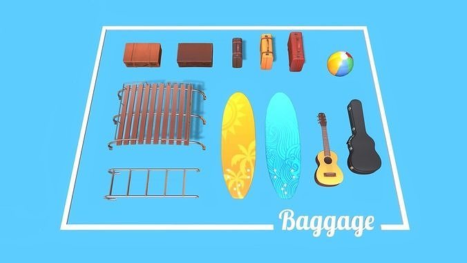 Volkswagen Van Asset Pack Variations Low-poly 3D model 5