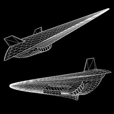 Hypersonic Cruise Vehicle HCV 3D model_1