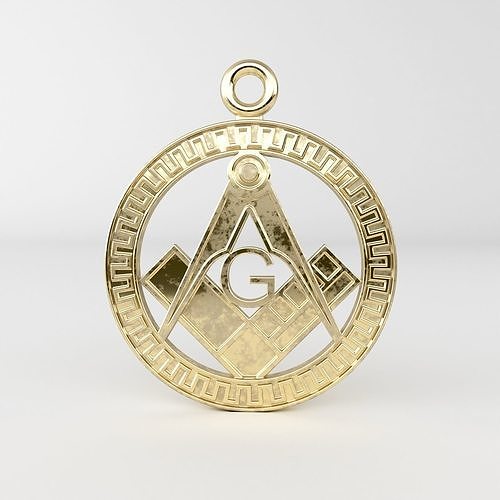 Masonic pendant 49 3D print model