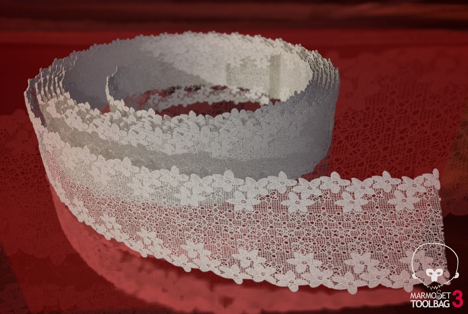Fabric Vol 04 - Lace Trims PBR Texture_6
