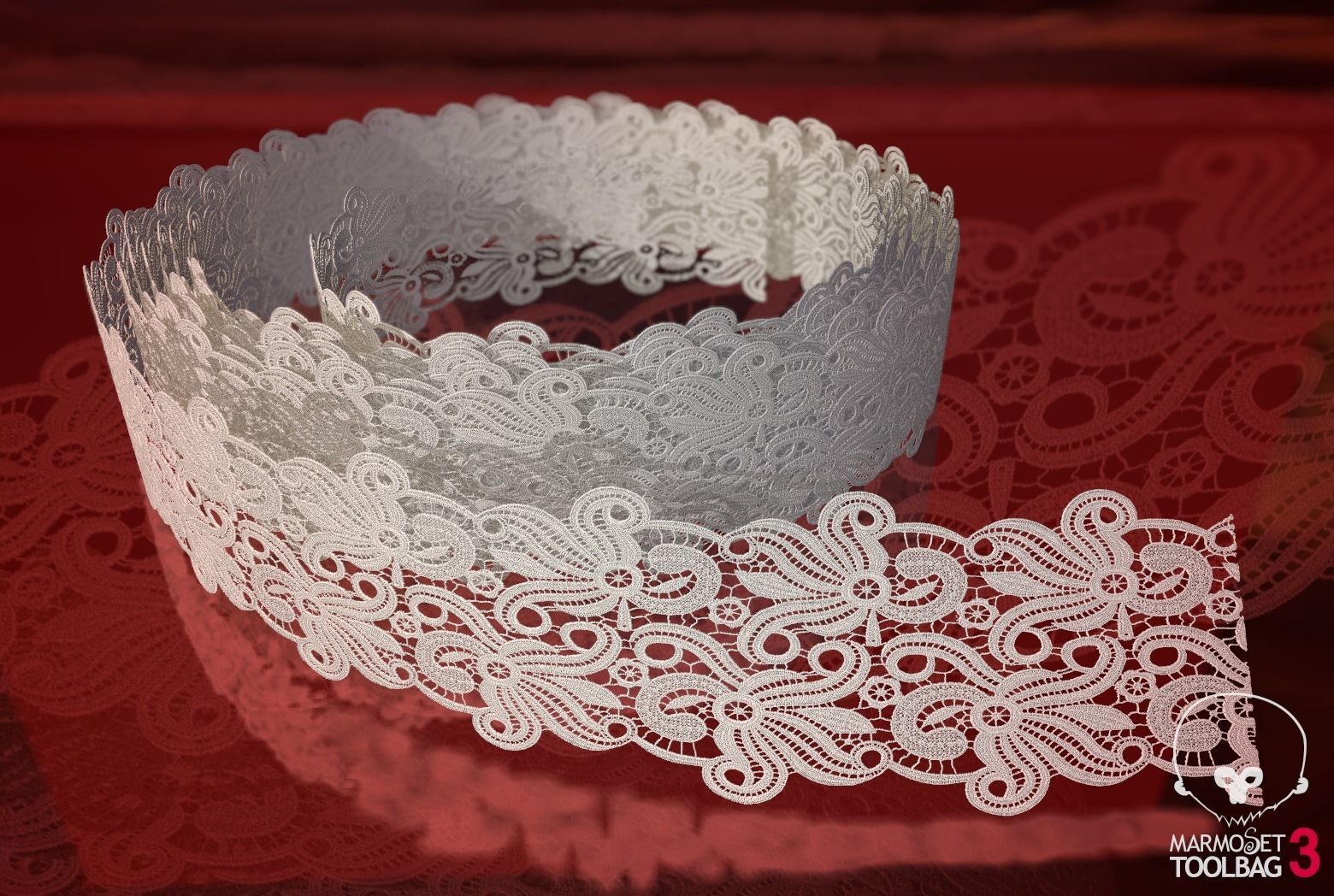 Fabric Vol 04 - Lace Trims PBR Texture_3
