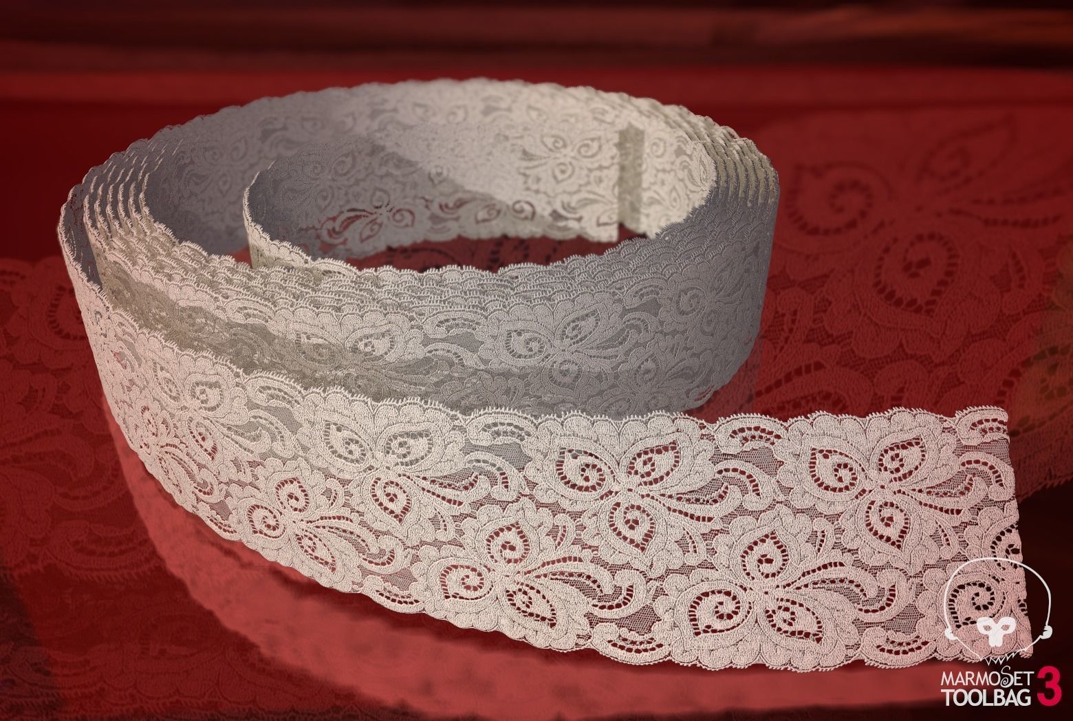 Fabric Vol 04 - Lace Trims PBR Texture_7