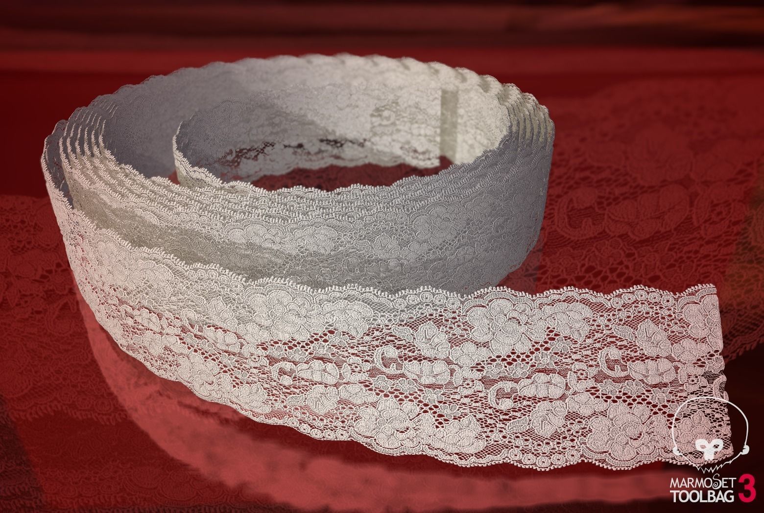 Fabric Vol 04 - Lace Trims PBR Texture_9