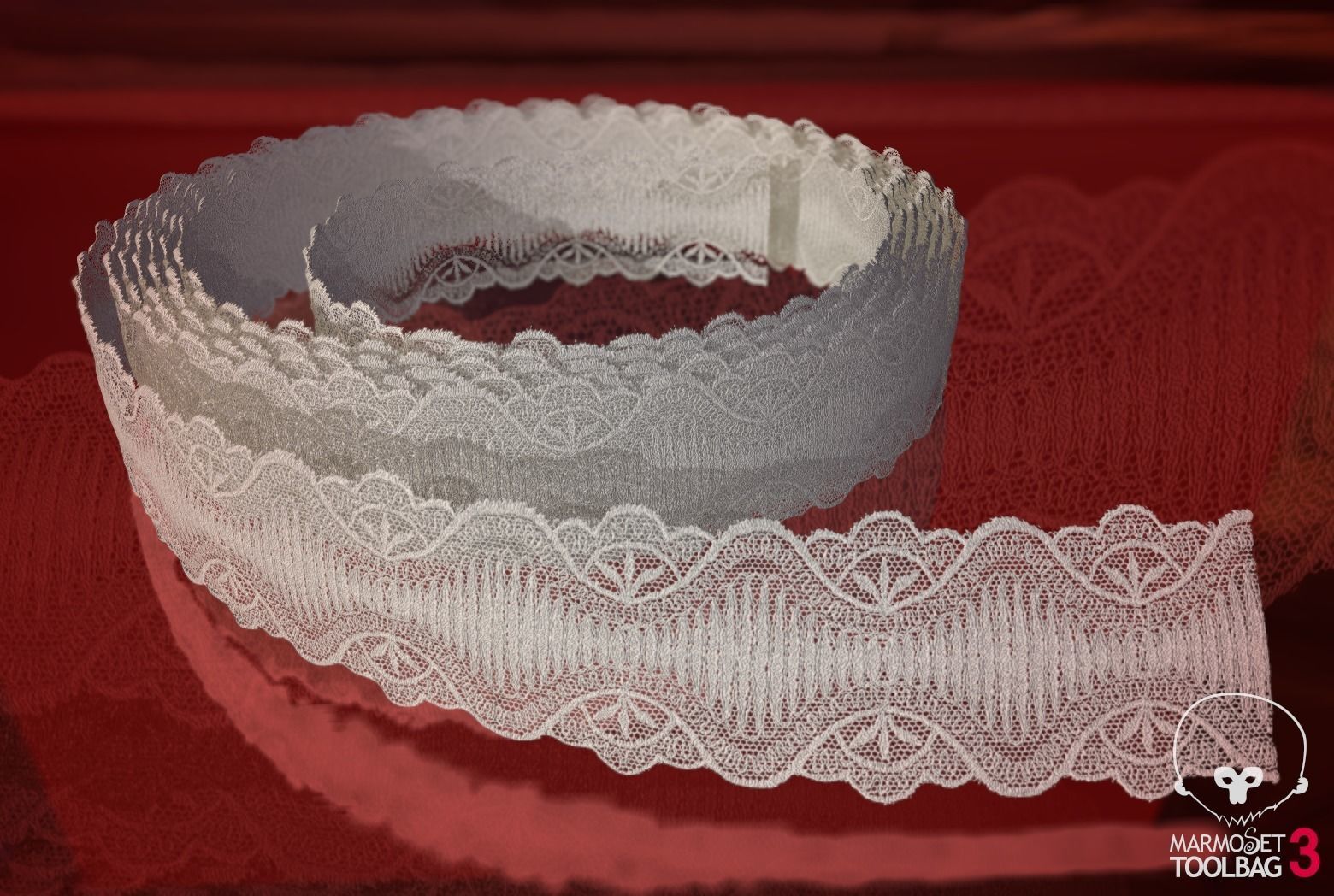 Fabric Vol 04 - Lace Trims PBR Texture_4