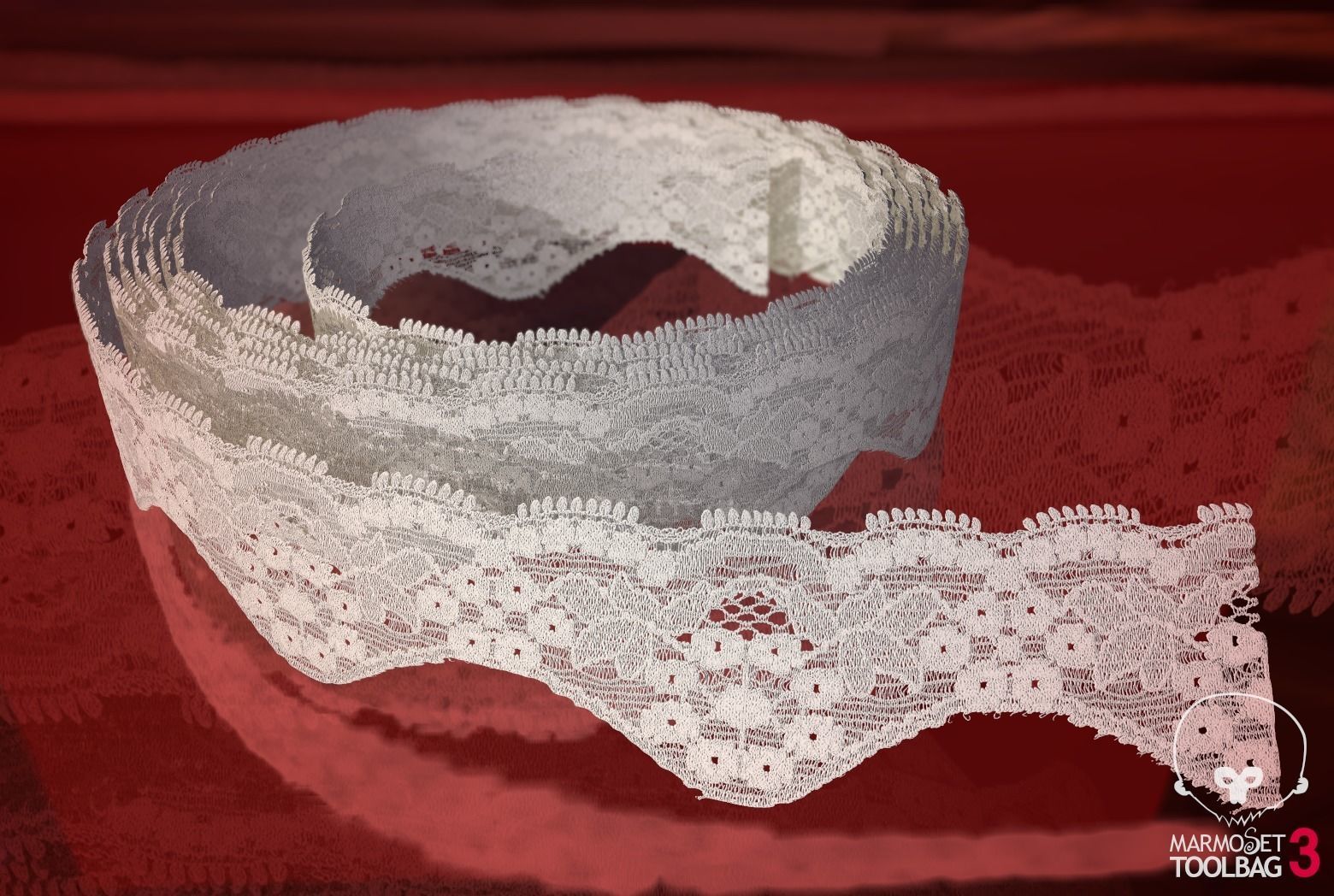 Fabric Vol 04 - Lace Trims PBR Texture_10