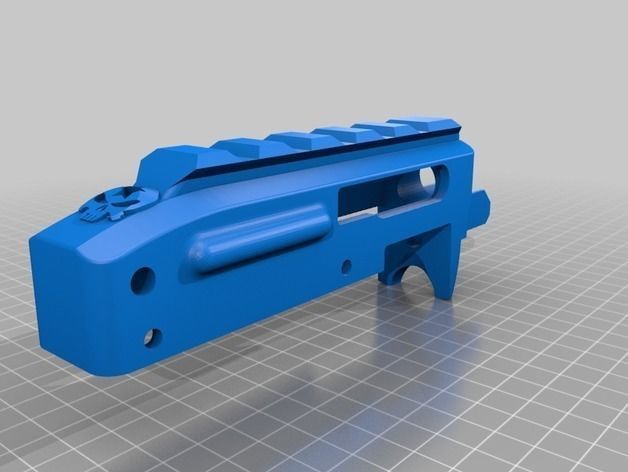 Ruger 10 22 Dummy Receiver PROP 3D print model_1