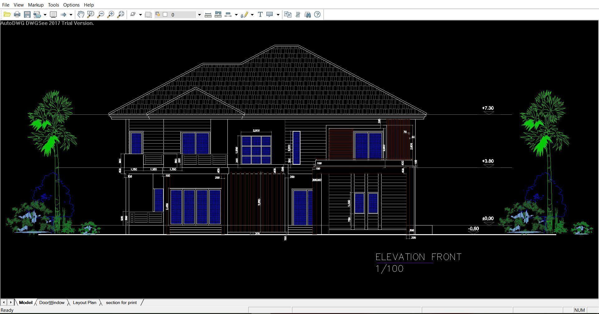 Villa C3 - 2d dwg lumion render - without 3d 3D model_16