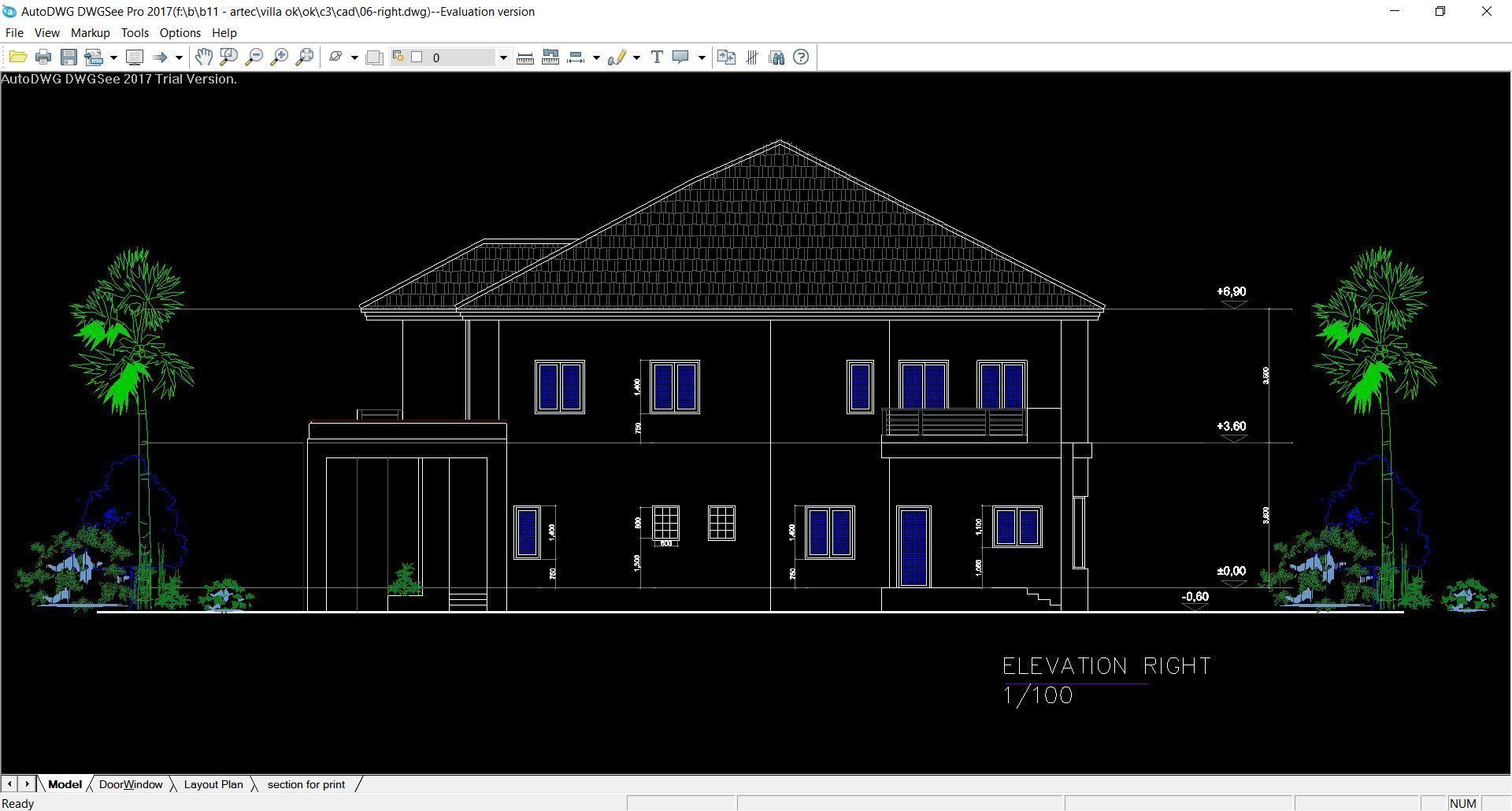 Villa C3 - 2d dwg lumion render - without 3d 3D model_21