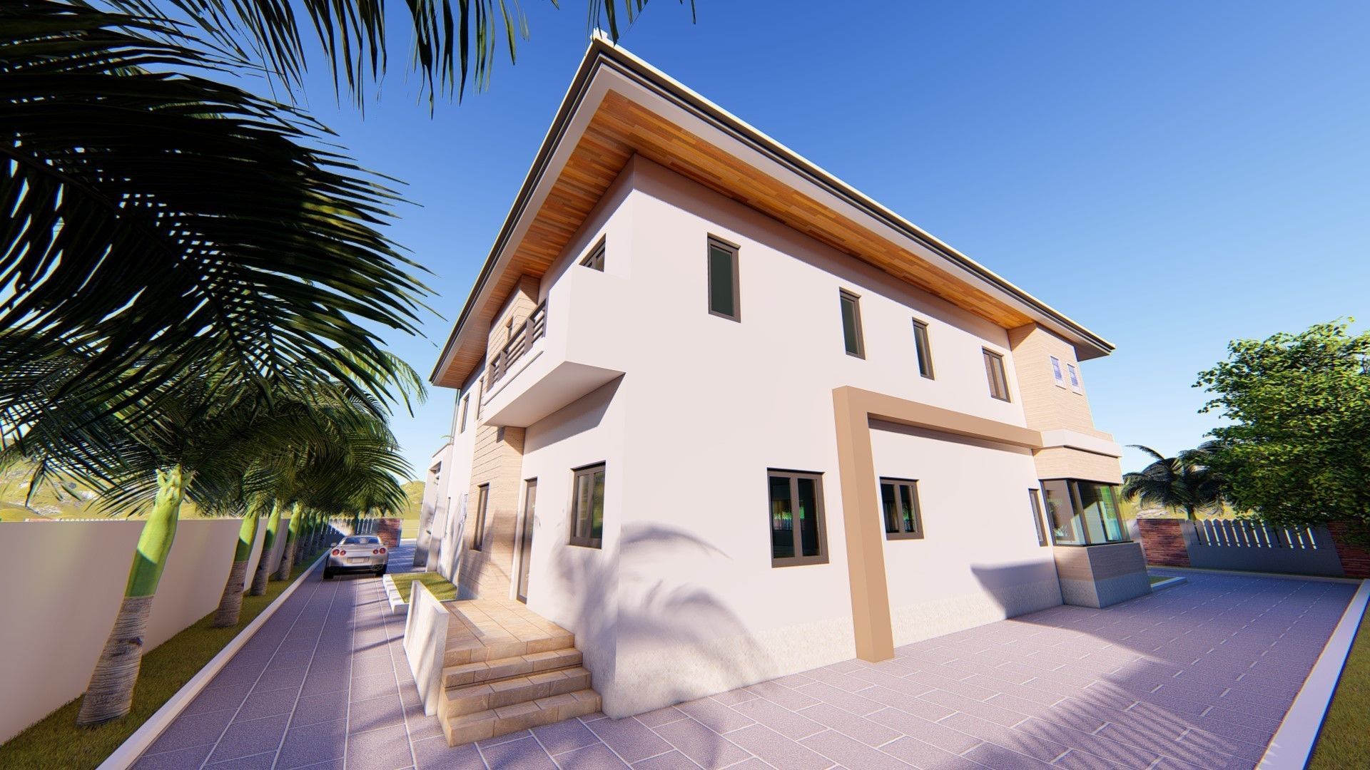Villa C3 - 2d dwg lumion render - without 3d 3D model_26