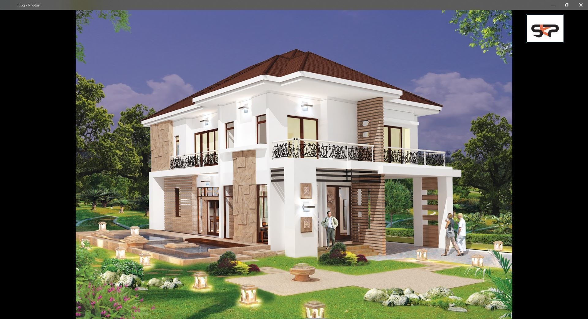 Villa C4 - 2d dwg pdf render - without 3d 3D model_4
