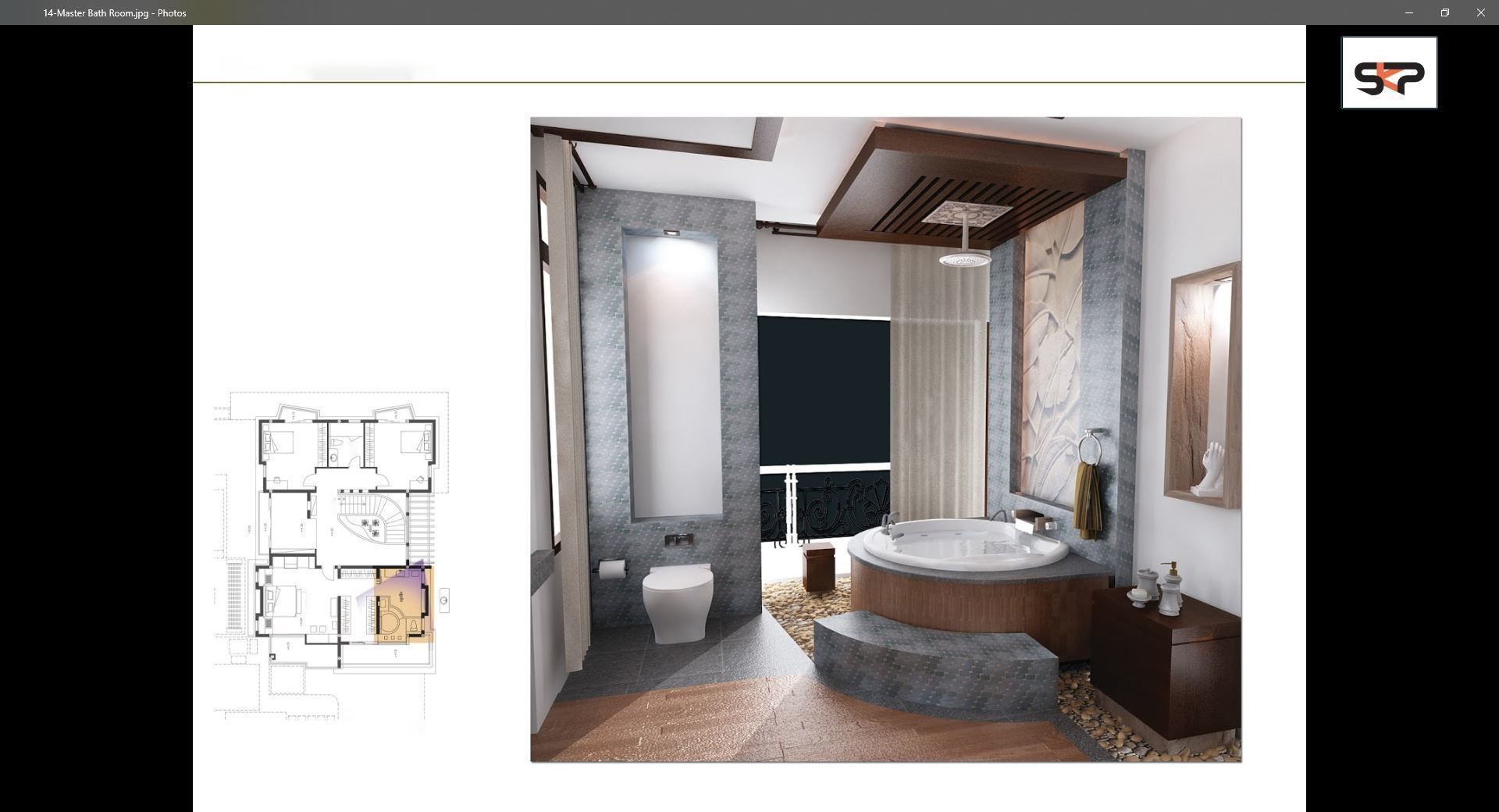 Villa C4 - 2d dwg pdf render - without 3d 3D model_5