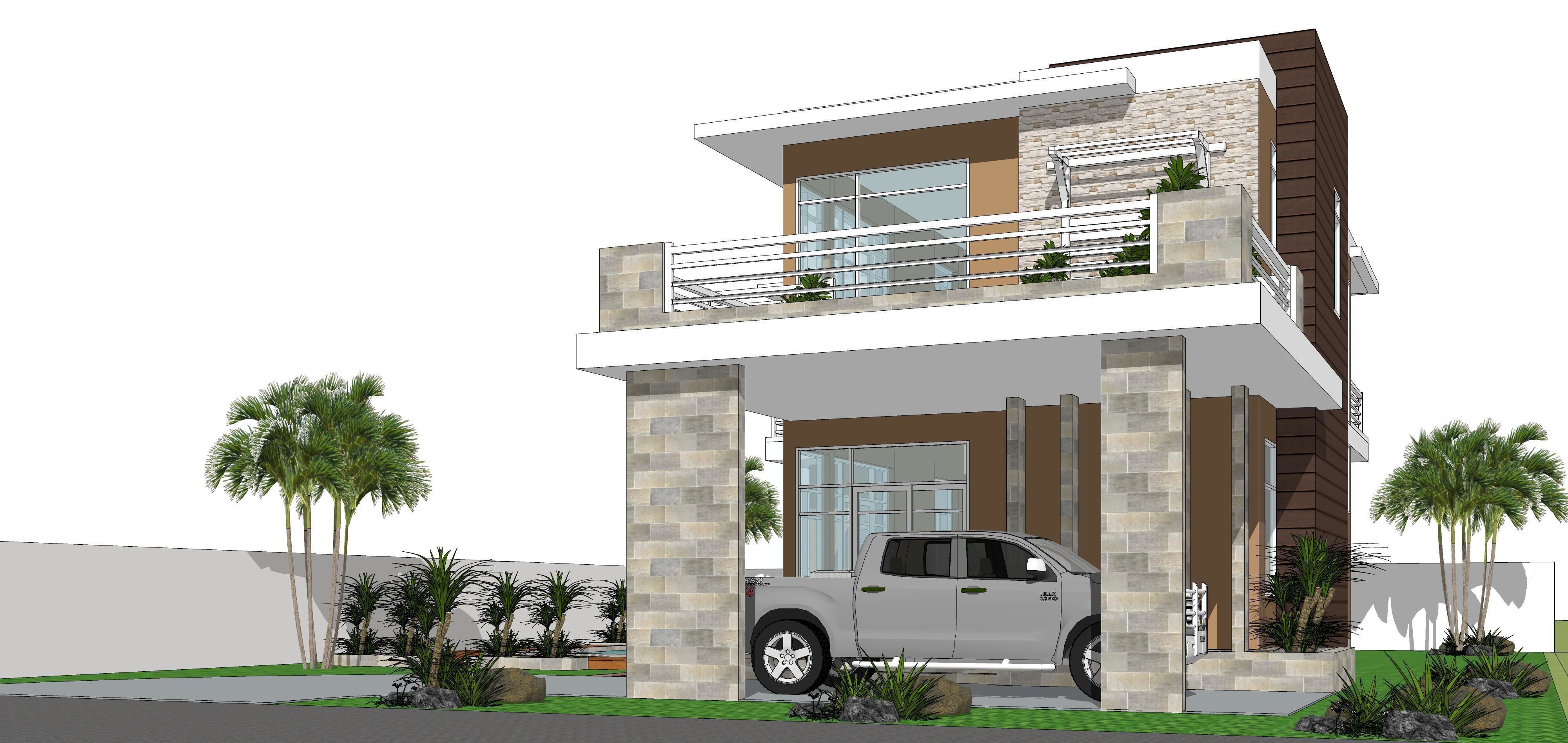 Villa C5 - Sketchup dwg lumion render picture 3D model_29