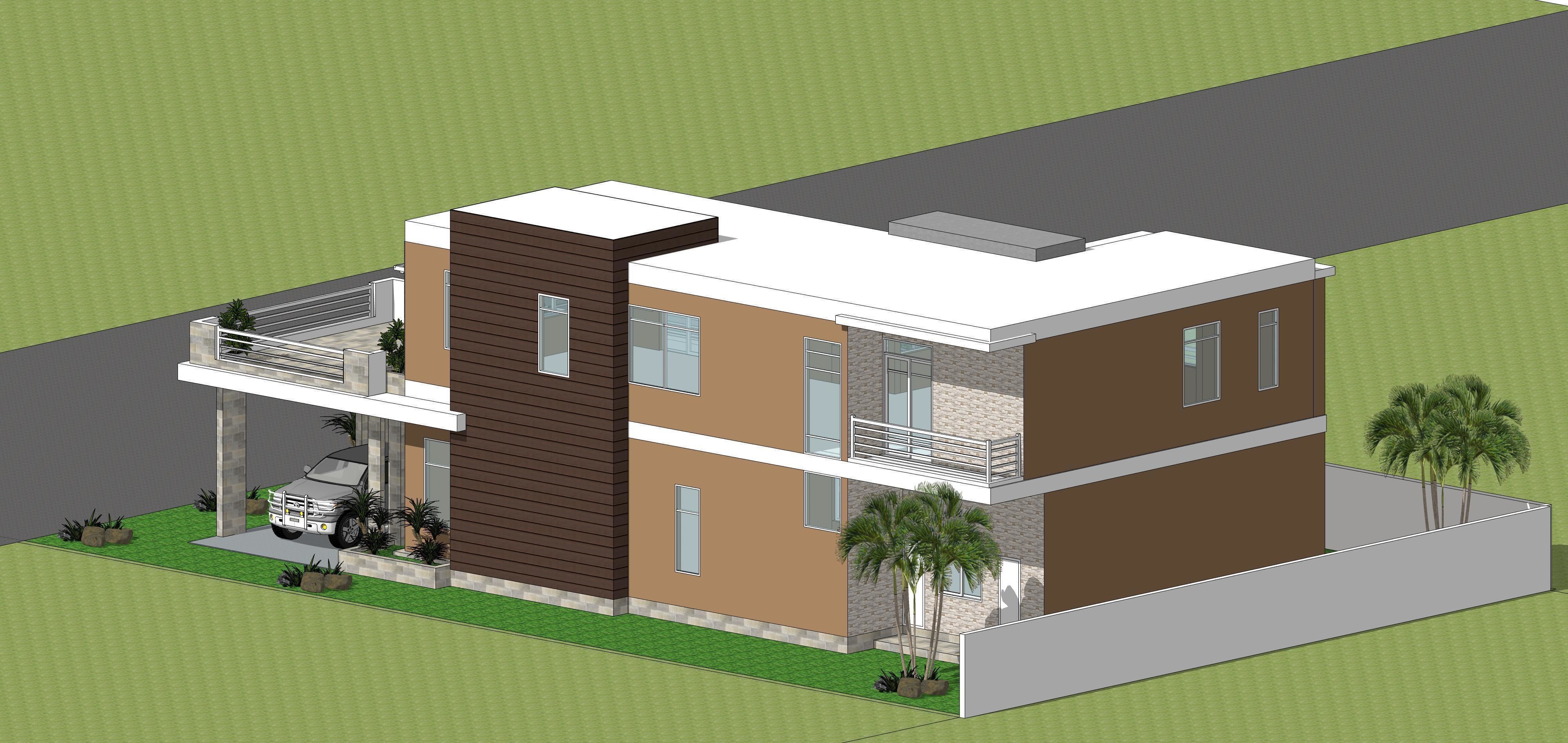 Villa C5 - Sketchup dwg lumion render picture 3D model_21