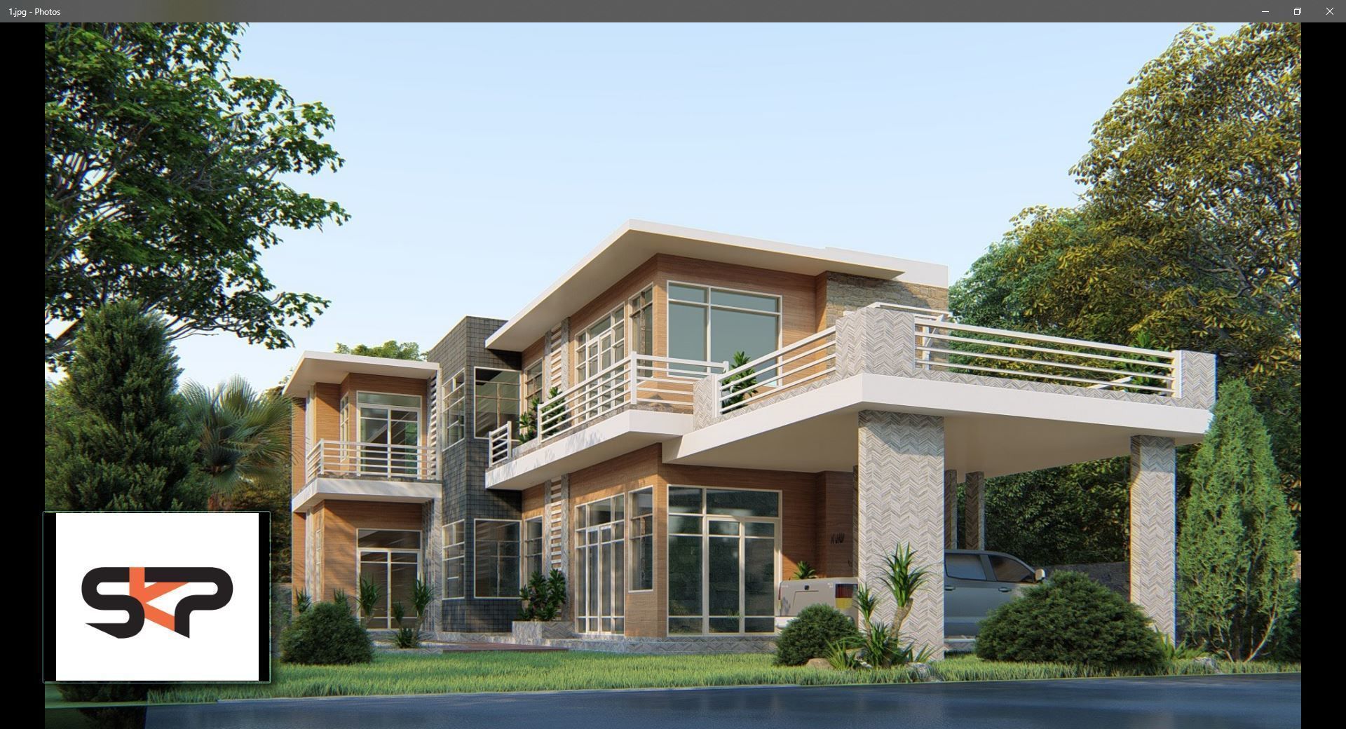 Villa C5 - Sketchup dwg lumion render picture 3D model_11