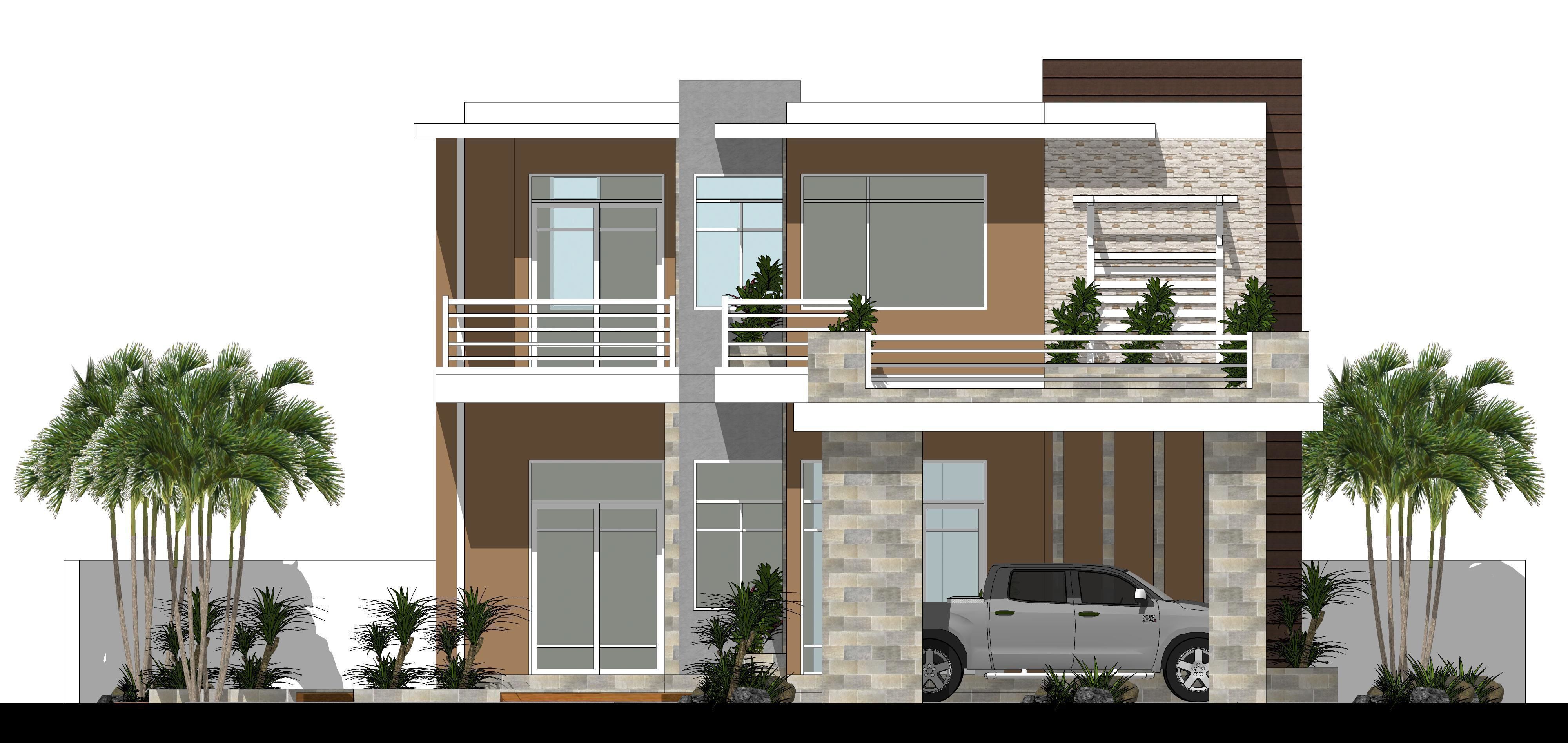 Villa C5 - Sketchup dwg lumion render picture 3D model_22