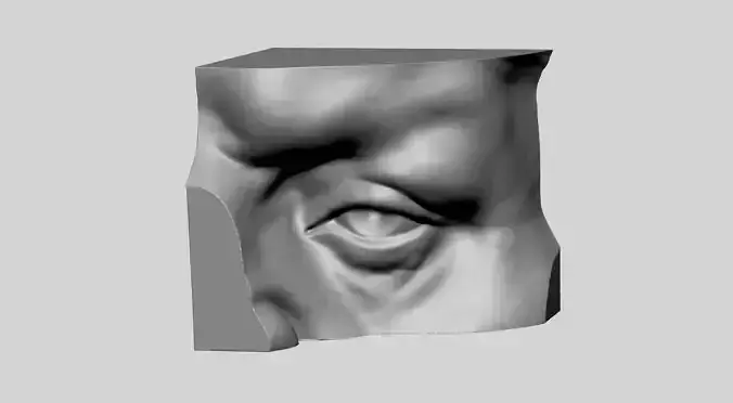 Male Eye 3D print model