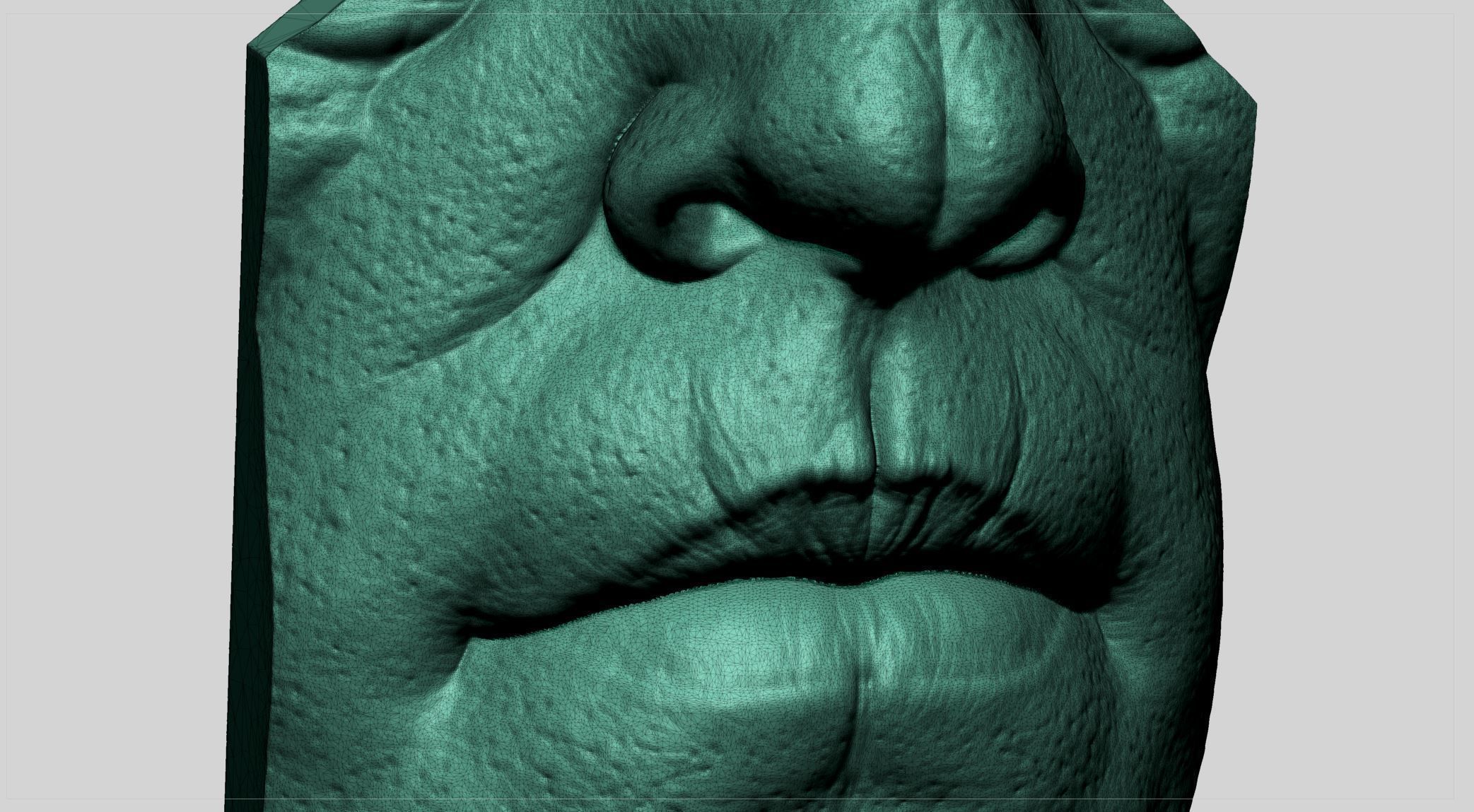 Male Nose Lip 3D print model_5