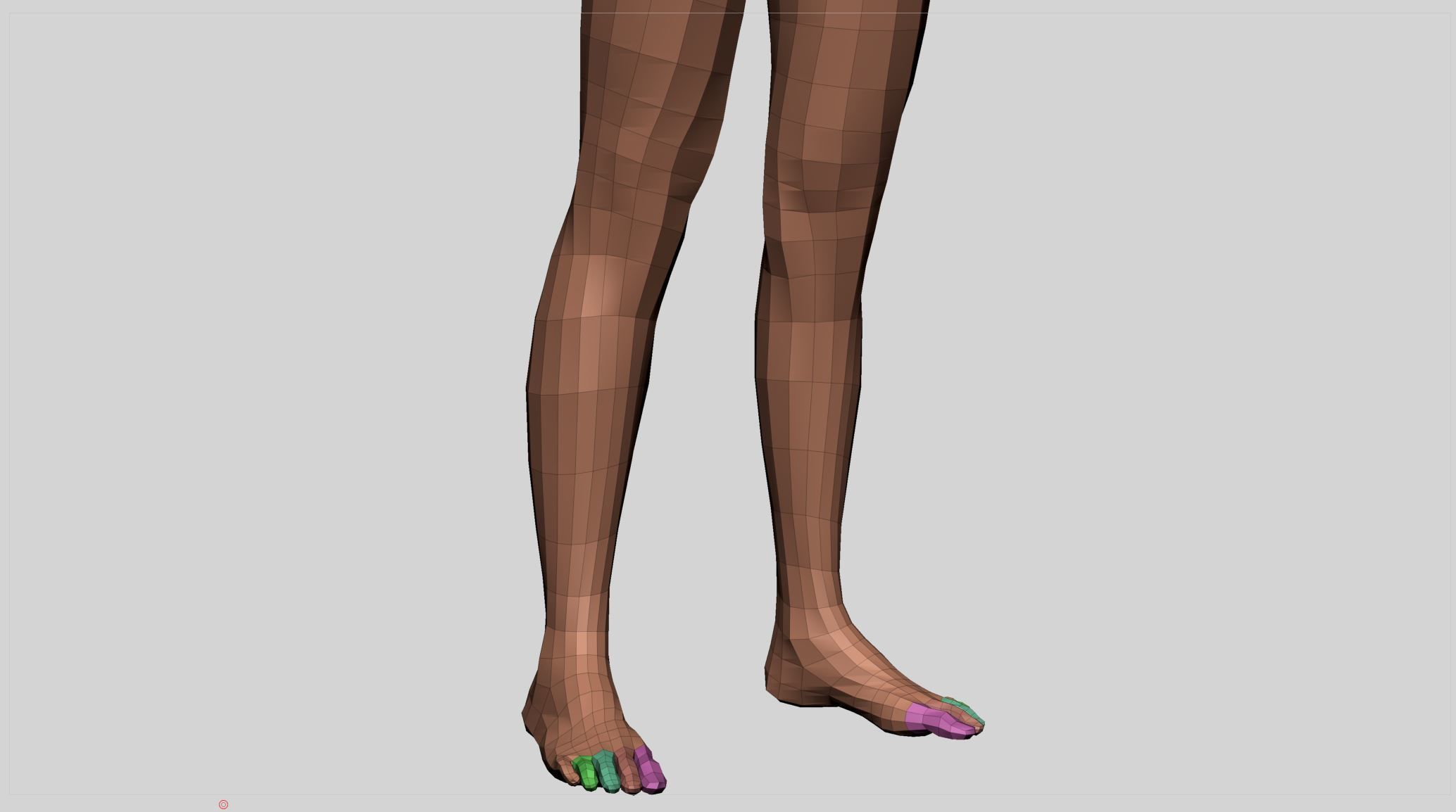 Female Leg 3D model_7
