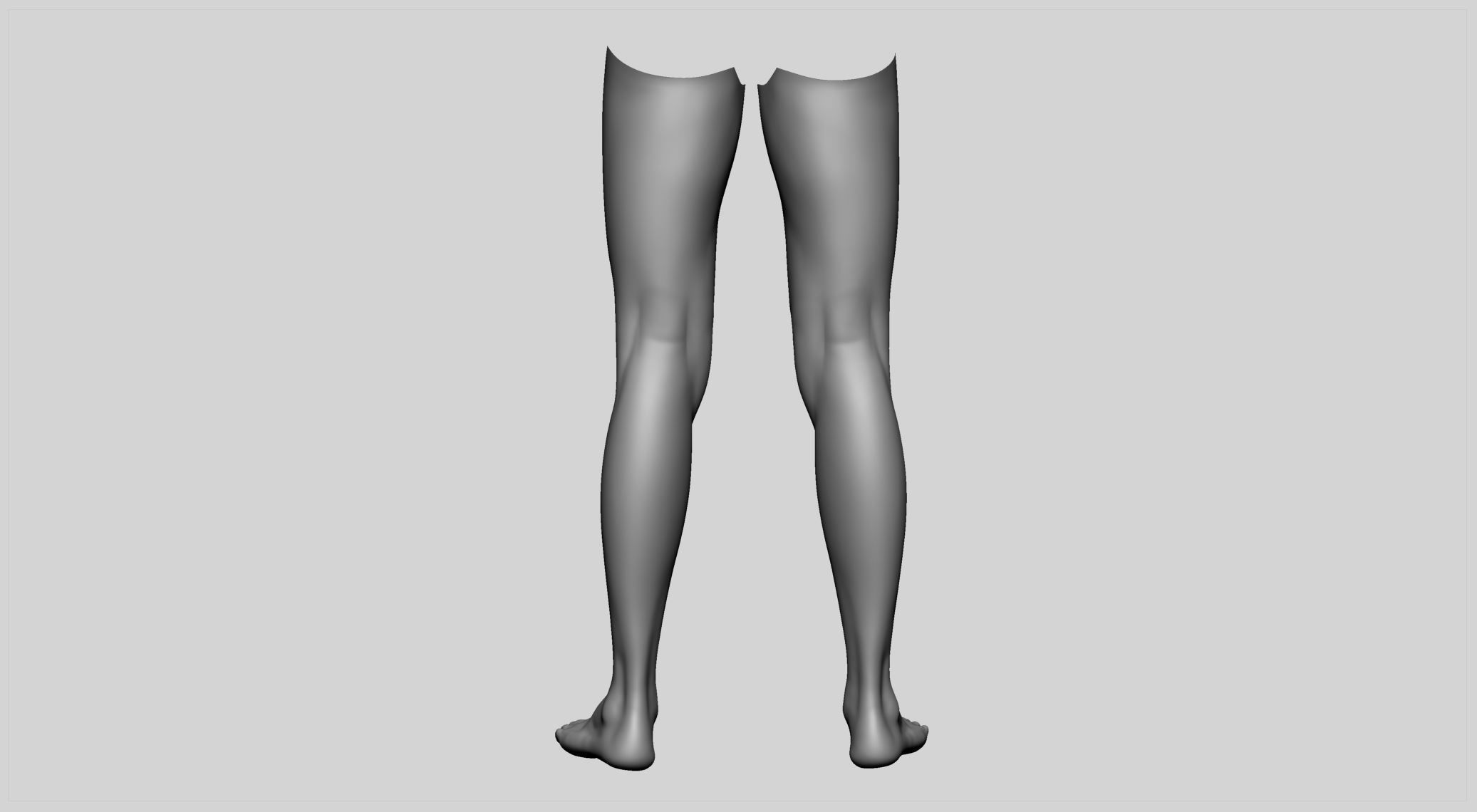 Female Leg 3D model_3