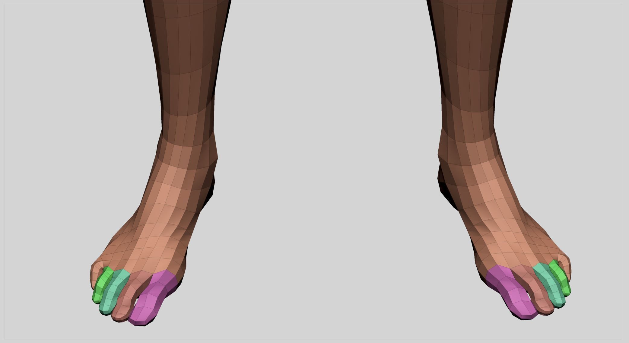 Female Leg 3D model_6