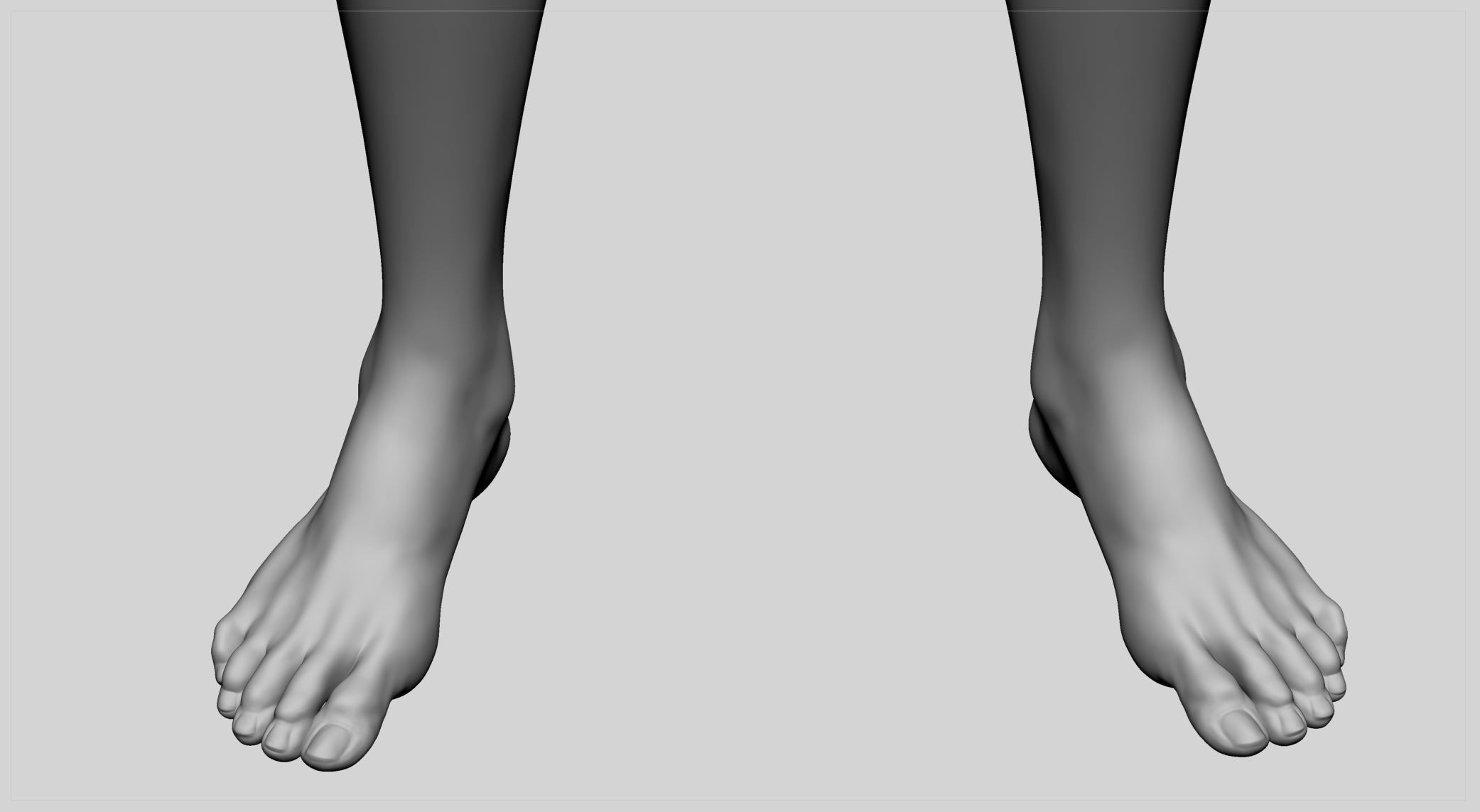 Female Leg 3D model_5