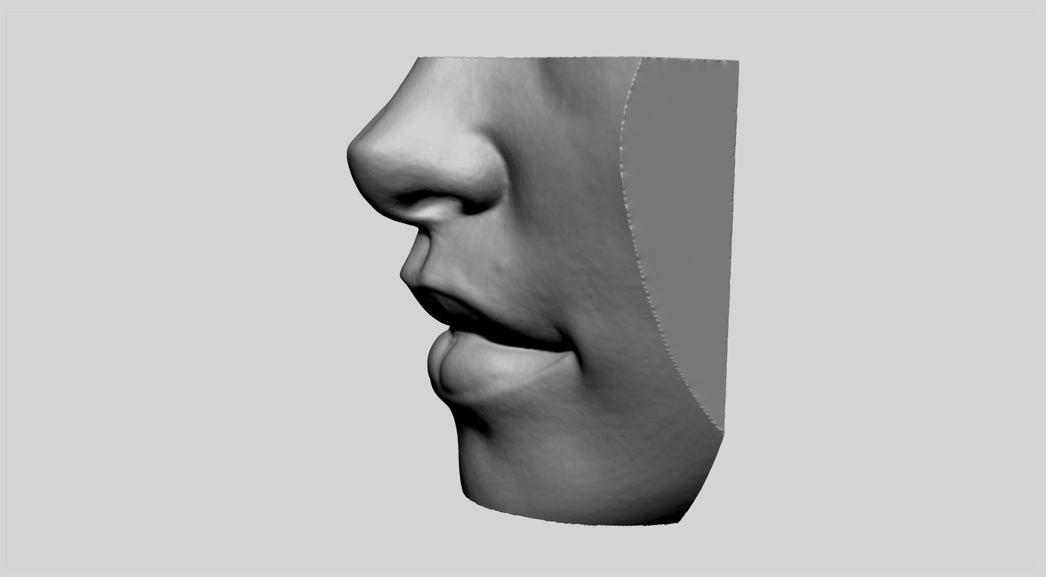 Female Lip v2 3D print model_4