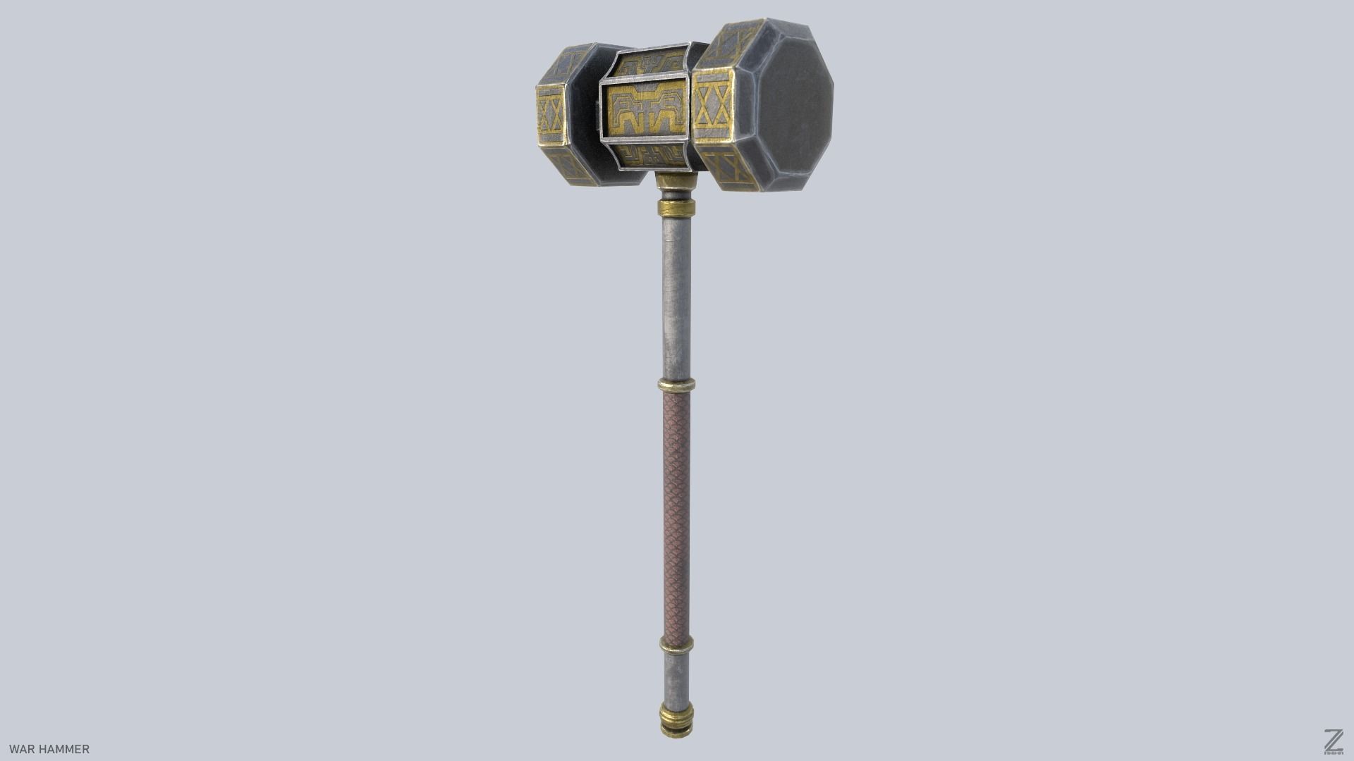 War Hammer Low-poly 3D model_3