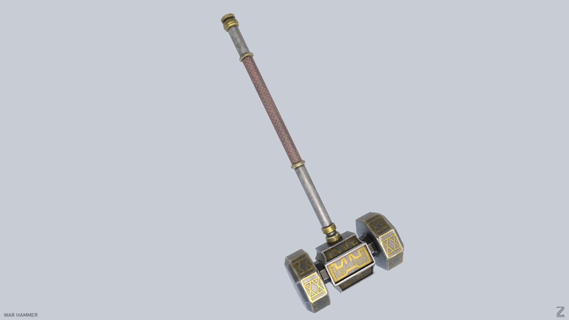 War Hammer Low-poly 3D model_6