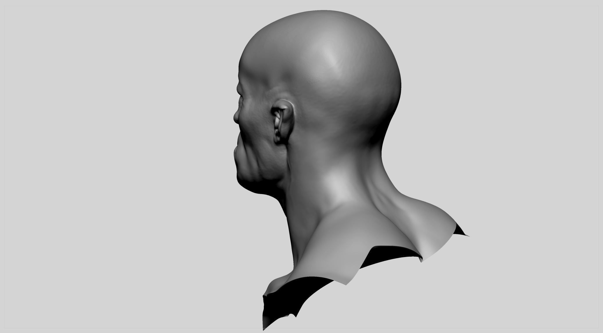 Creature Head v9 3D model_5