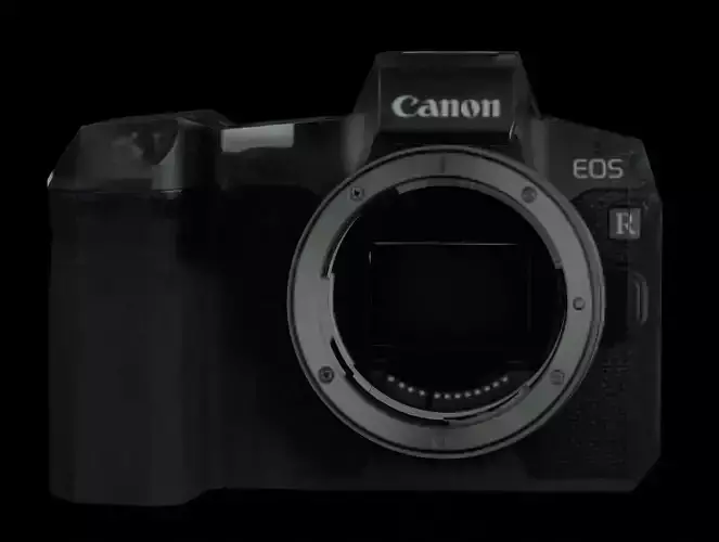 Canon EOS R  Low-poly 3D model