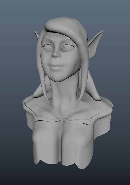elf man Low-poly 3D model_2
