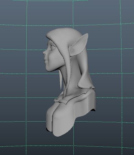 elf man Low-poly 3D model_5