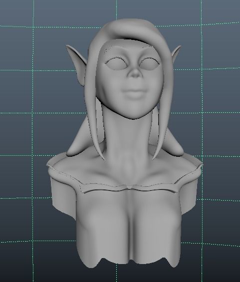 elf man Low-poly 3D model_4