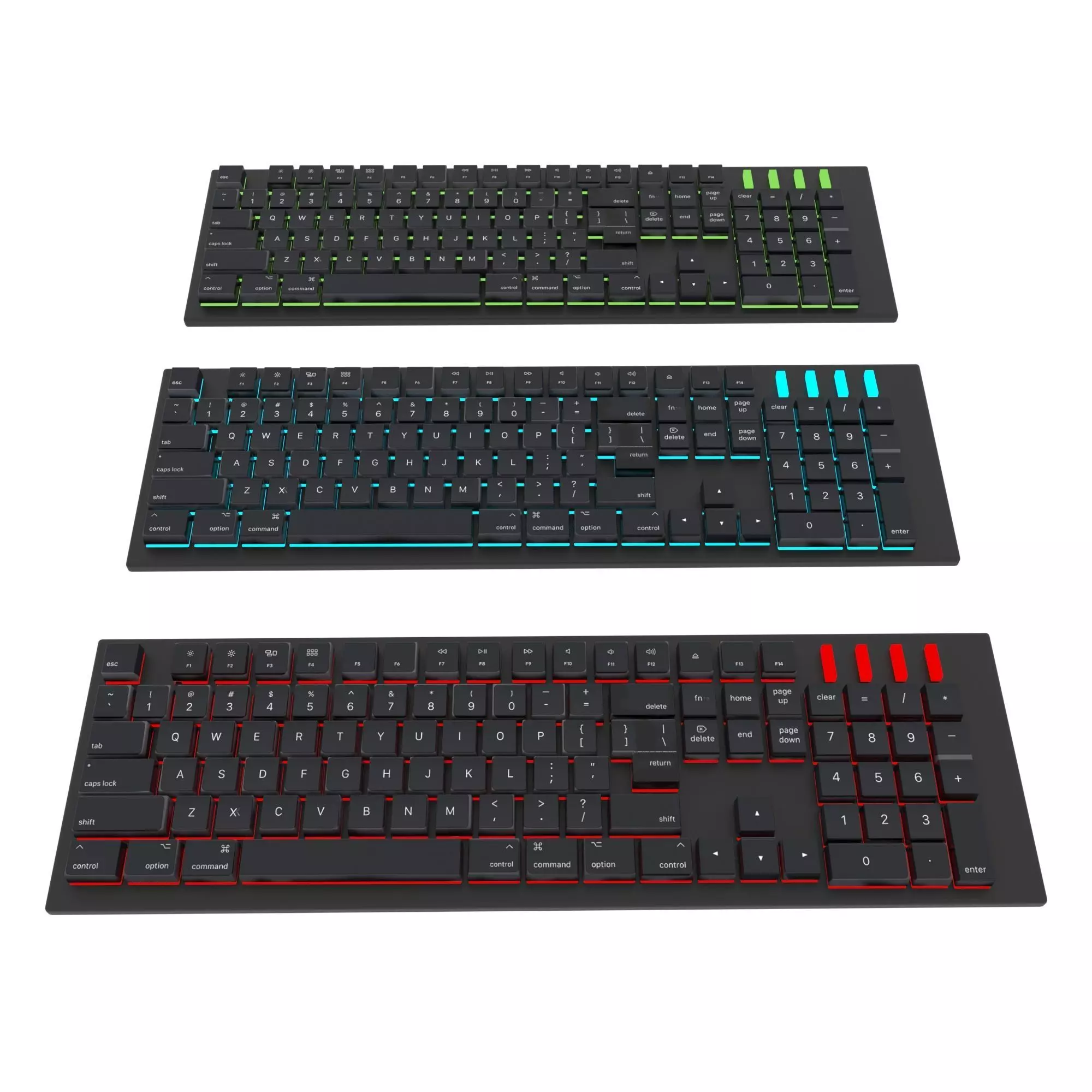 Keyboard pc gaming 3D model