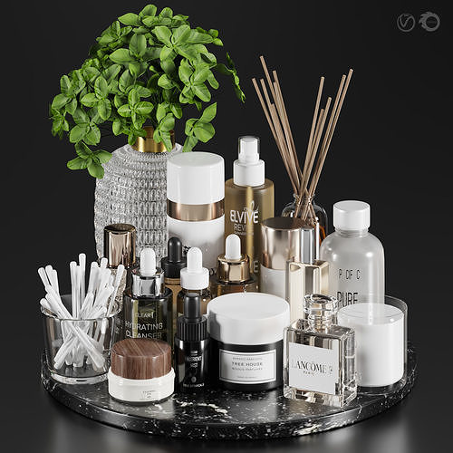 bathroom accessories 05 3D model