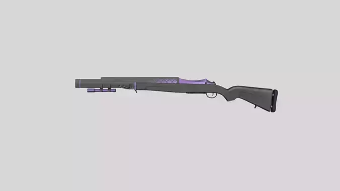 Sci-Fi M1 Garand Rifle - Gun Weaponry Low-poly 3D model Sci-Fi M1 Garand Rifle - Gun Weaponry Low-poly 3D model