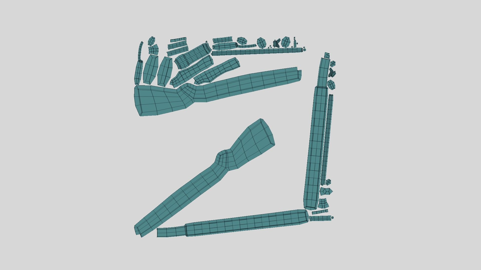 Sci-Fi M1 Garand Rifle - Gun Weaponry Low-poly 3D model_11