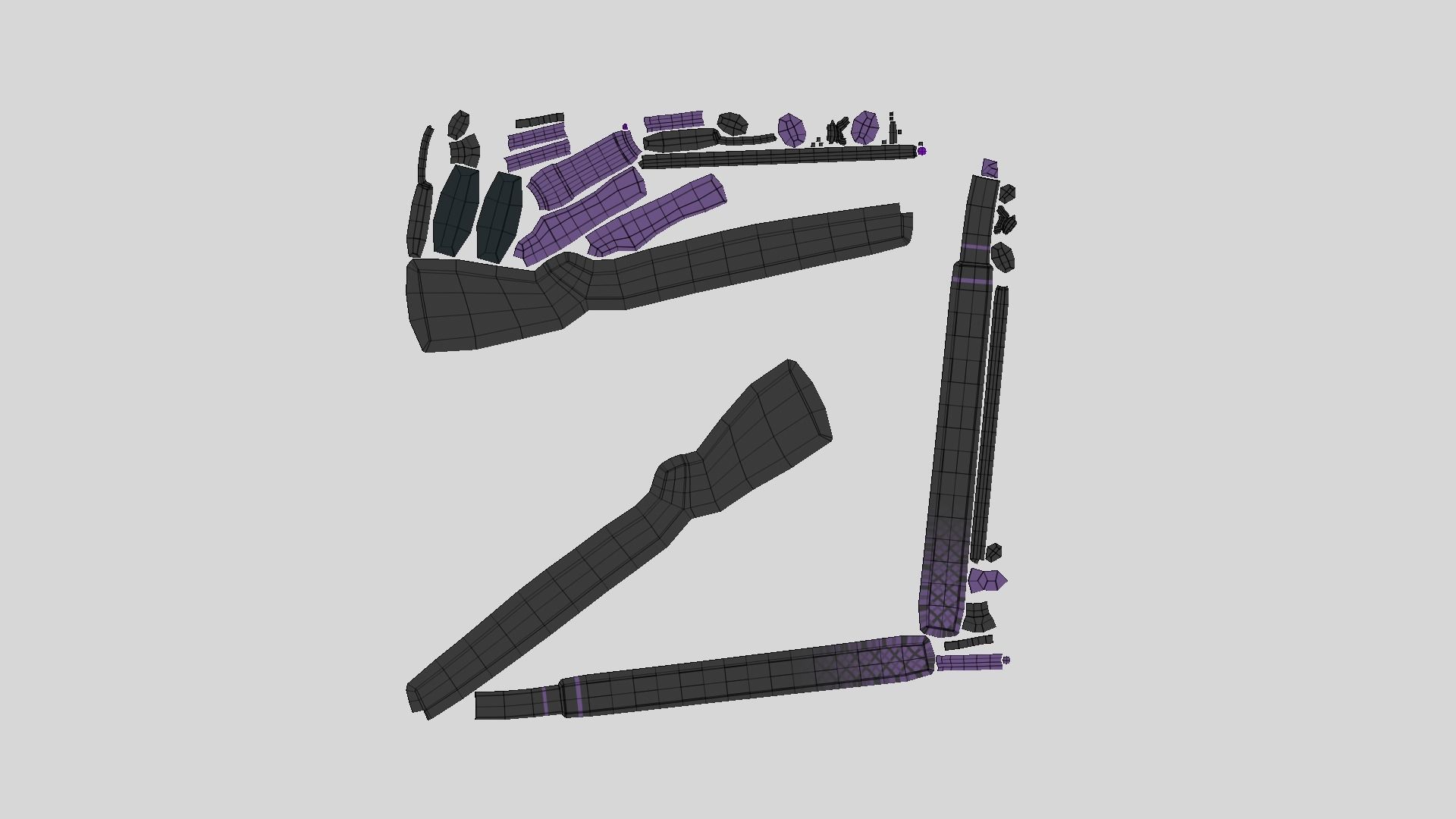 Sci-Fi M1 Garand Rifle - Gun Weaponry Low-poly 3D model_12