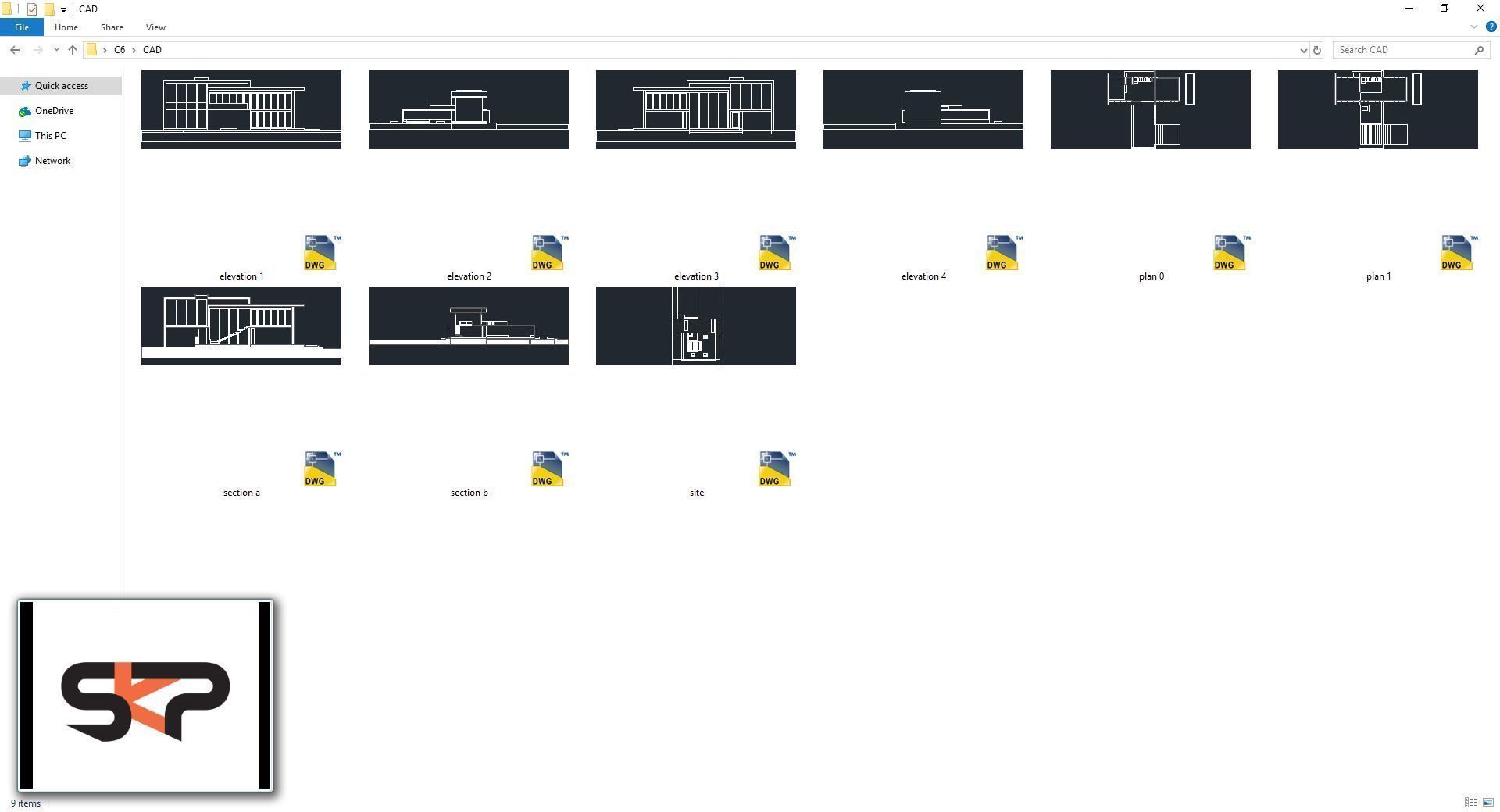 Villa C6 - Sketchup dwg lumion render picture 3D model_3