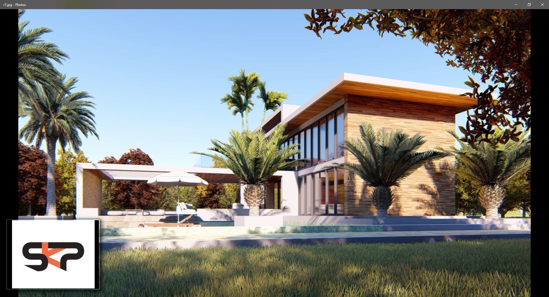 Villa C6 - Sketchup dwg lumion render picture 3D model_7