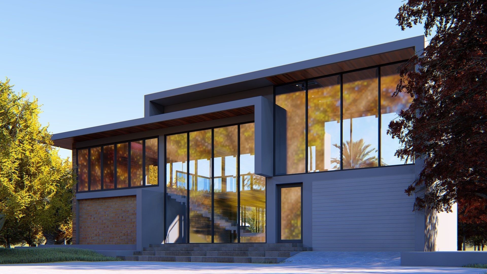 Villa C6 - Sketchup dwg lumion render picture 3D model_9