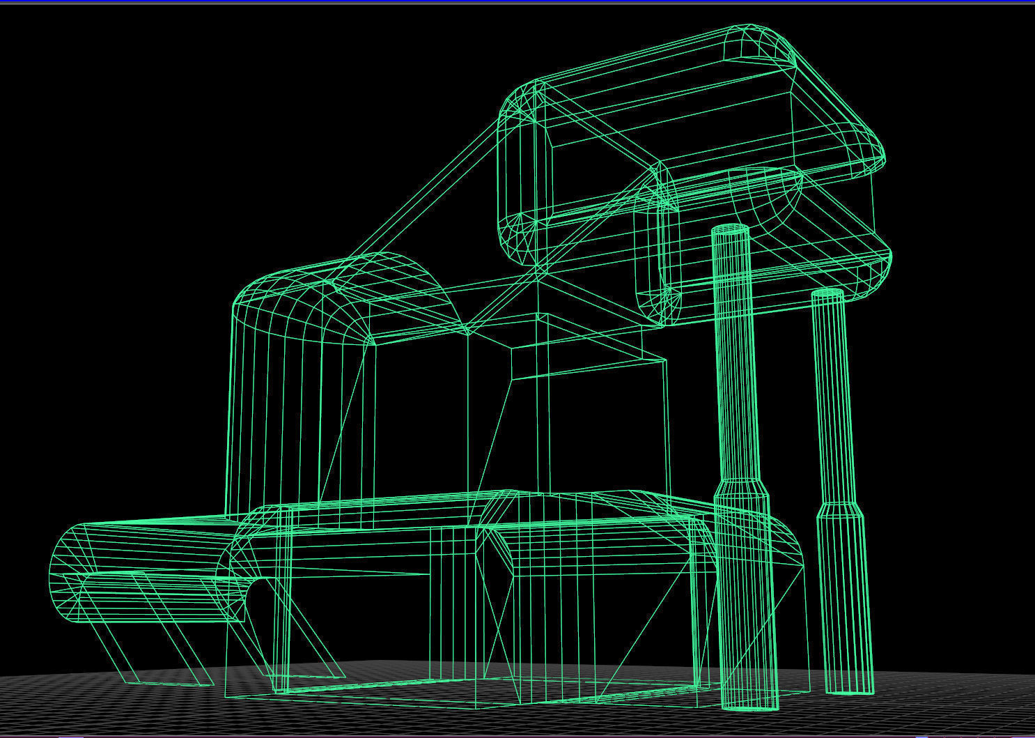sci-fi  modular building -  cyberpunk construction 3D Model Collection_38