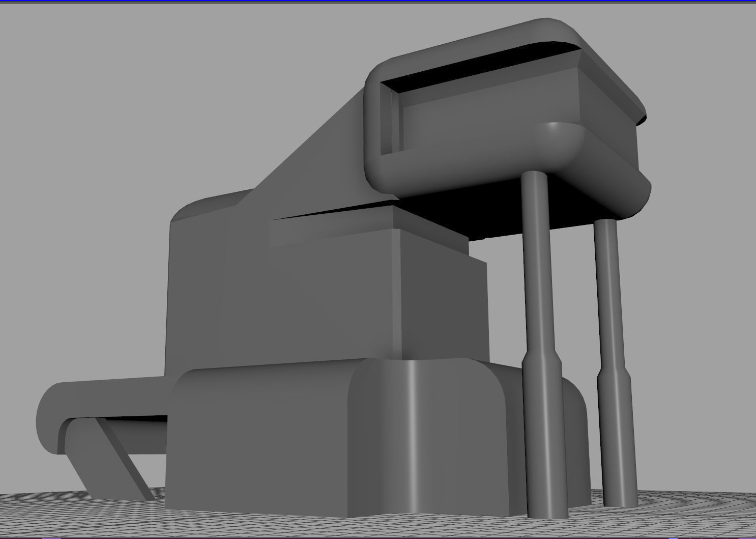 sci-fi  modular building -  cyberpunk construction 3D Model Collection_37