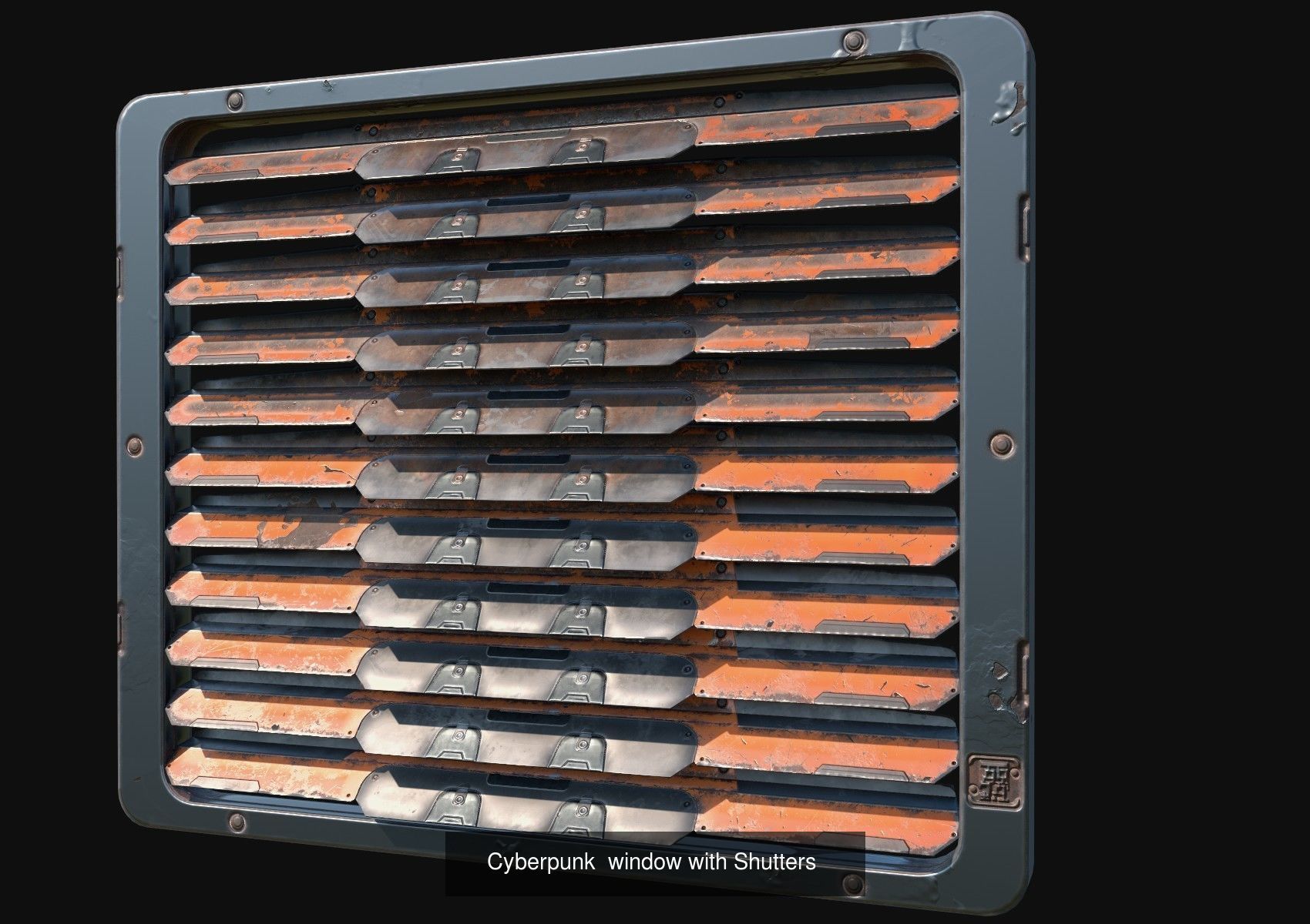 sci-fi  modular building -  cyberpunk construction 3D Model Collection_25