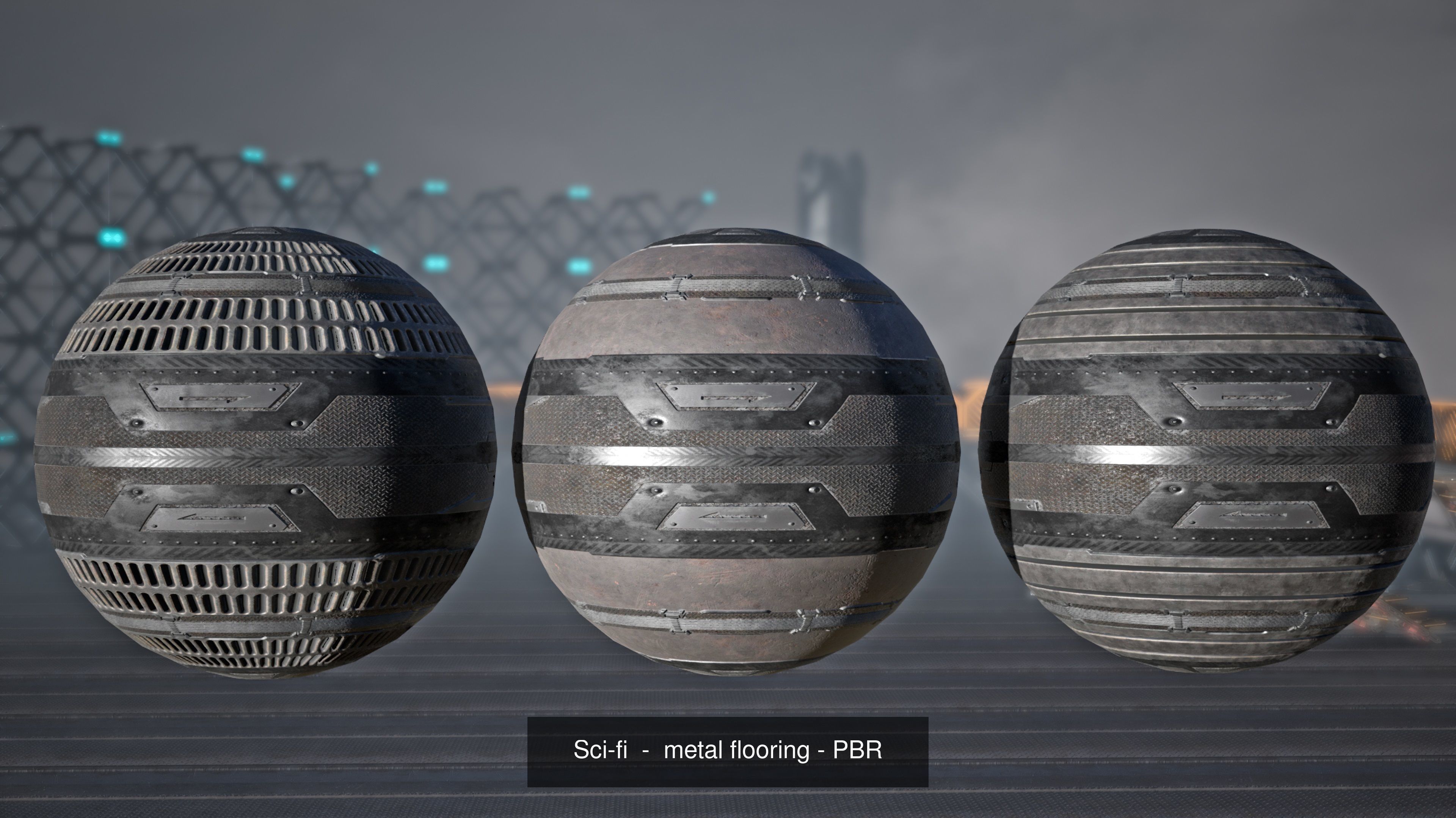 sci-fi  modular building -  cyberpunk construction 3D Model Collection_44