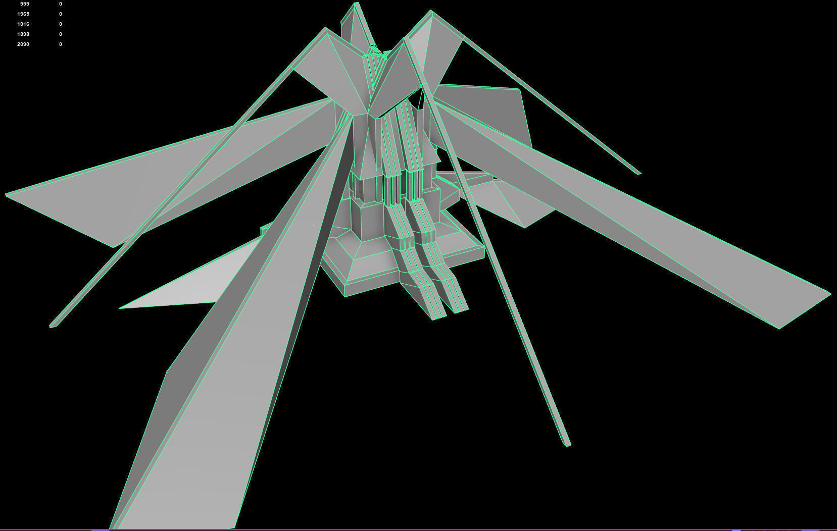 sci-fi  modular building -  cyberpunk construction 3D Model Collection_33