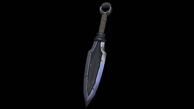 Kunai Model sword Free low-poly 3D model