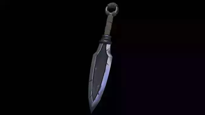 Kunai Model sword Free low-poly 3D model
