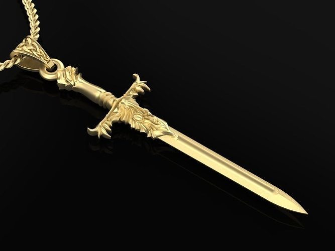 beautyful  pendant sword 3D print model