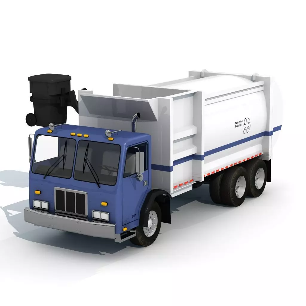 Garbage Truck 3D model_0